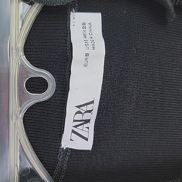 ZARA ribbed ruffle mock neck tank size small - Picture 7 of 9